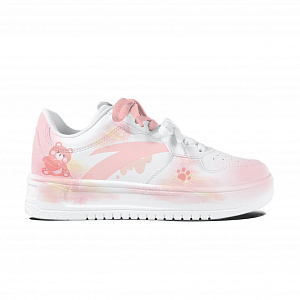 Anta Relaxed Abrasion Resistant Lightweight Slip Resistant Low top Skateboard Shoes Unisex Light Pink 1 4145488