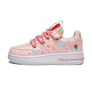 Kappa Anti-Slip Wear-Resistant Low-Top Skateboard Shoes Women's Pink