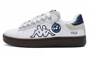Kappa Urban Sports Back to Back Anti Slip Wear Resistant Low Top Skateboard Shoes Unisex White Blue