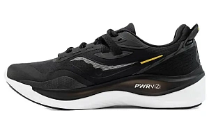 Saucony Runshield Slip Resistant, Abrasion Resistant, Waterproof Low top Casual Running Shoes Unisex Black Yellow
