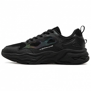 361° Wear-Resistant Cushioning Lightweight Low-Top Casual Shoes Men's Obsidian Black