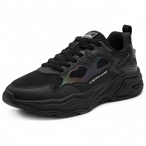 361° Wear-Resistant Cushioning Lightweight Low-Top Casual Shoes Men's Obsidian Black 1 4145593