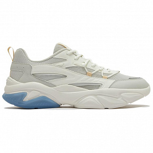 361° Anti Slip Wear Resistant Low Top Casual Shoes Men's White Gray 1 4145603