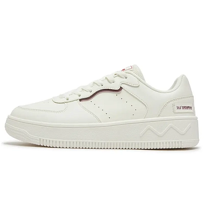 361° Air Force One Anti Slip Wear Resistant Low Top Skateboard Shoes Men's Feather White Black Cherry