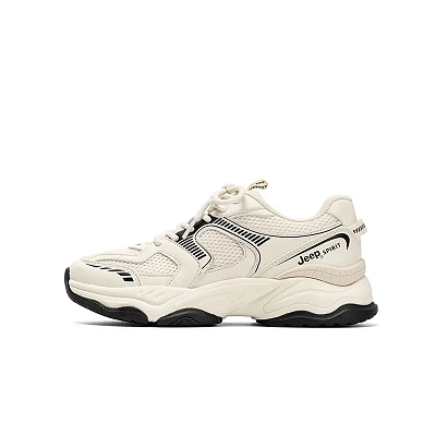 JEEP SPIRIT Anti-Slip Wear-Resistant Breathable Lightweight Low-Top Casual Shoes Women's