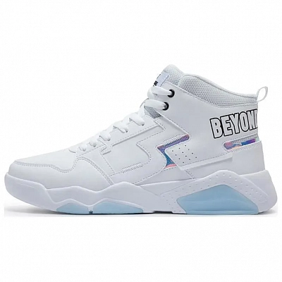 361° Anti-Slip Wear-Resistant High-Top Skateboard Shoes Men's White Blue