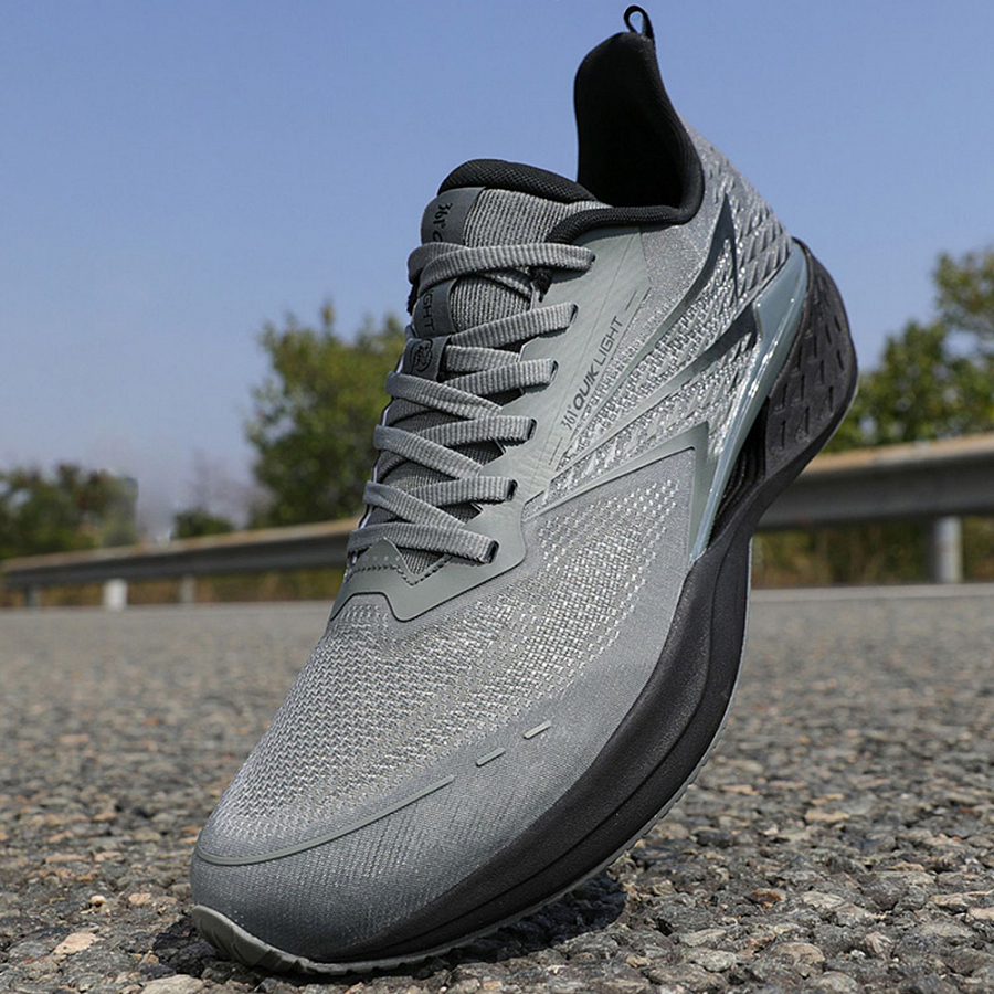 361° Cushioning And Breathable Low Top Sprint Running Shoes Men's Gray Black купить в интернет-магазине Yoocart с быстрой доставкой по России.