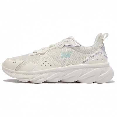 361° Cushioning, Breathable, Lightweight Low Top Casual Training Sprint Running Shoes Women's Beige Purple