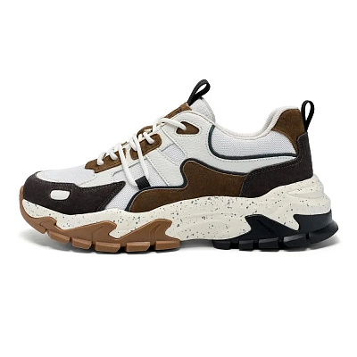 JEEP SPIRIT Low Top Chunky Sneakers Men's Brown