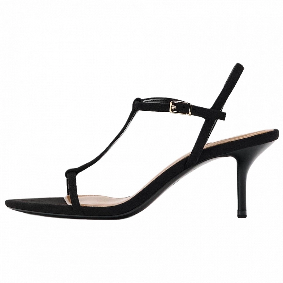 ZARA One Strap Sandals 8cm Women's Black купить в интернет-магазине Yoocart с быстрой доставкой по России.
