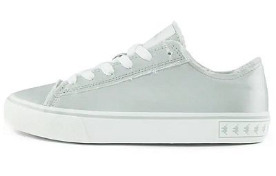 Kappa Slip Resistant Abrasion Resistant Low top Skateboard Shoes Women's Silver