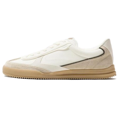 ZARA Abrasion Resistant Low Top Skateboard Shoes Men's White Gray