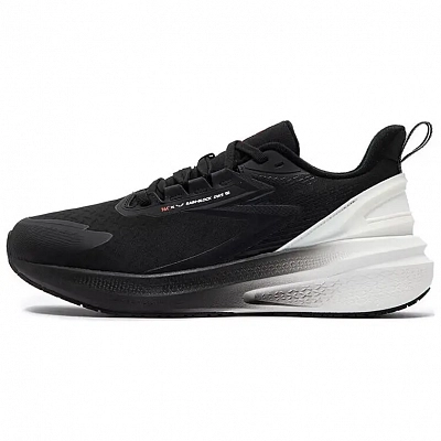 361° Rainy Day 7.0 Cushioned Wear-Resistant Slip-Resistant Low-Top Casual Running Shoes Men's Black White