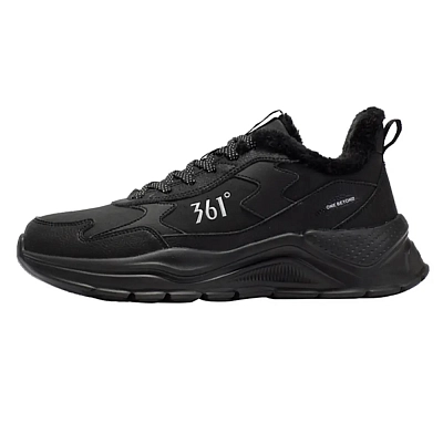 361° Abrasion Resistant Waterproof Lightweight Low top Casual Running Shoes Men's Obsidian Black