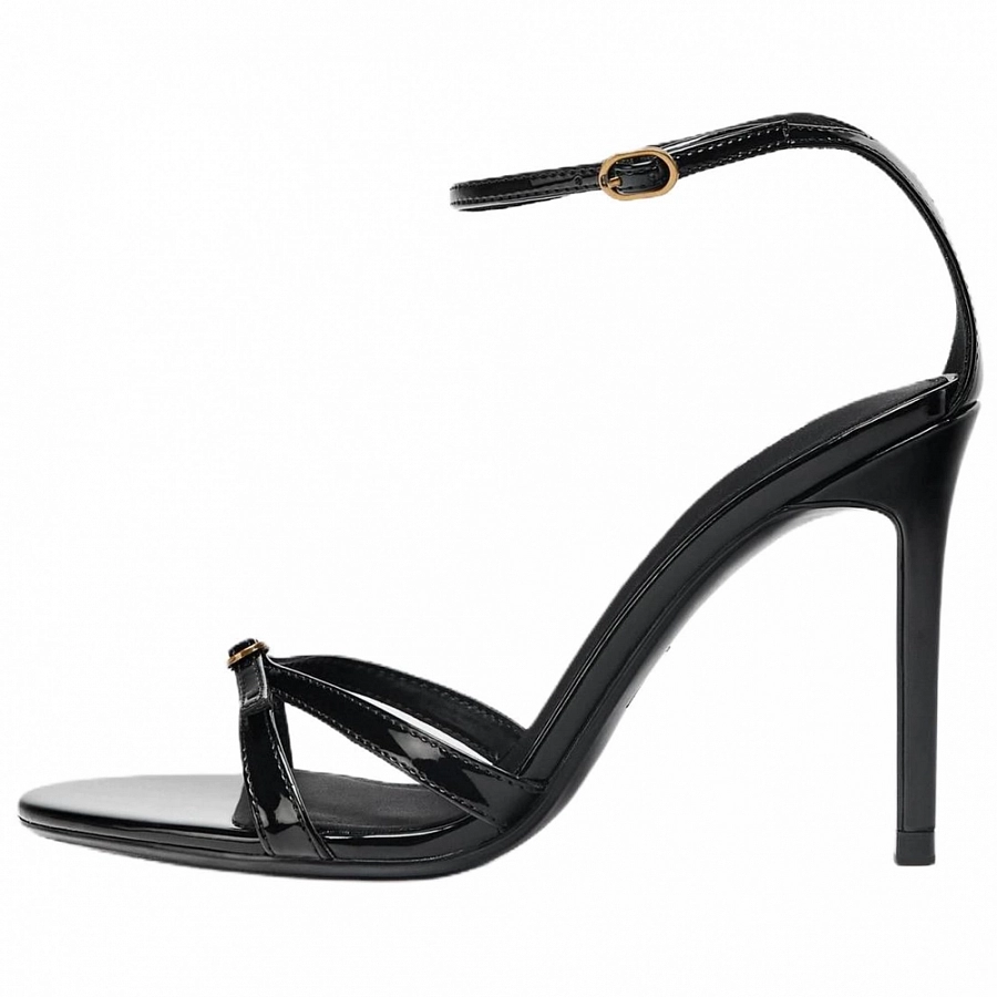 ZARA One Strap Sandals 10cm Women's Black купить в интернет-магазине Yoocart с быстрой доставкой по России.