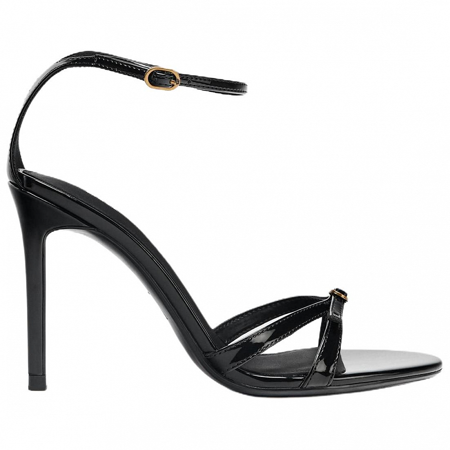 ZARA One Strap Sandals 10cm Women's Black купить в интернет-магазине Yoocart с быстрой доставкой по России.