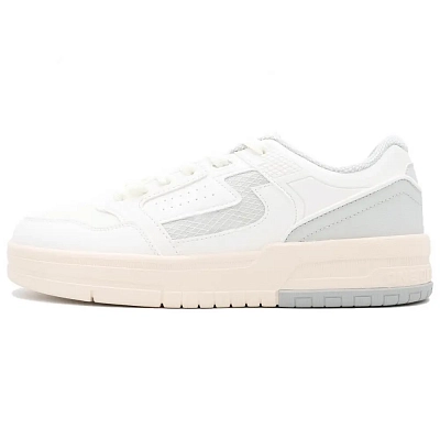 361° Anti Slip Wear Resistant Low Top Skateboard Shoes Men's White Gray