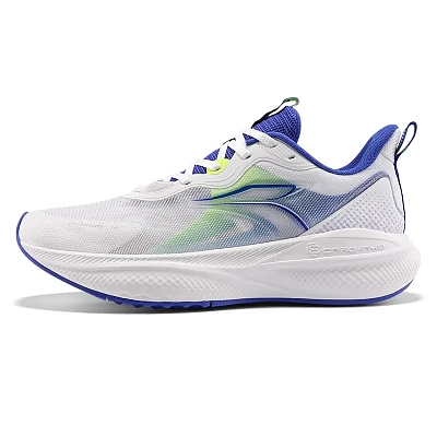 361° Slip Resistant And Breathable Low Top Casual Sprint Running Shoes Men's White Blue Green