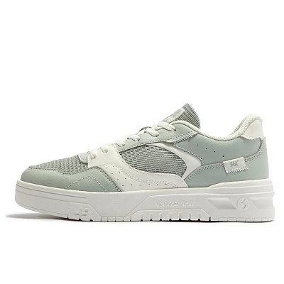 361° Breathable And Wear resistant Low Top Skateboard Shoes Women's White Green