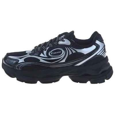 361° Anti Slip Wear Resistant Low Top Casual Shoes Women's Black Silver