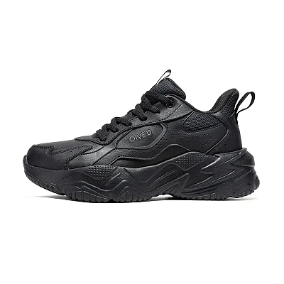 361° Slip-Resistant Warm Cushioning Low-Top Casual Shoes Women's Obsidian Black