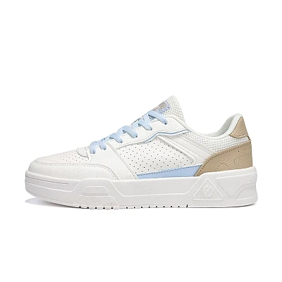 361° Slip Resistant Lightweight Breathable Low Top Skateboard Shoes Women's Feather White Glacier Blue