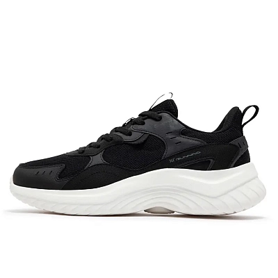 361° Anti Slip Wear Resistant Low Top Casual Running Shoes Men's Black Gray