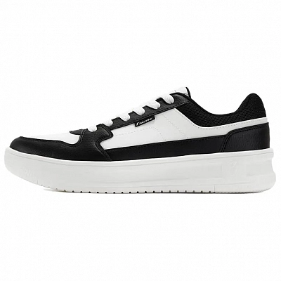 361° Coverage Cushioning Abrasion Resistant Low Top Skateboard Shoes Men's Feather White Obsidian Black