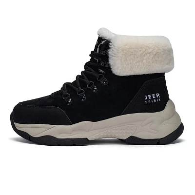JEEP SPIRIT Snow Boots Men's Graphite Black