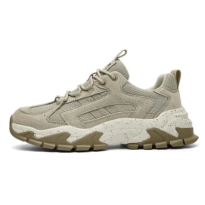 JEEP SPIRIT Low Top Chunky Sneakers Men's Light Sandy
