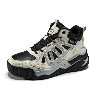 JEEP SPIRIT Short Snow Boots Men's Moon Dust Gray