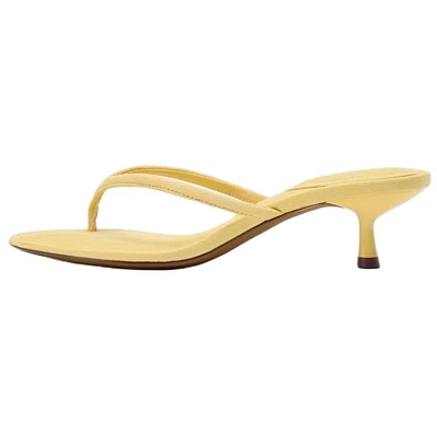 ZARA Abrasion Resistant Flip Flops Women's Yellow