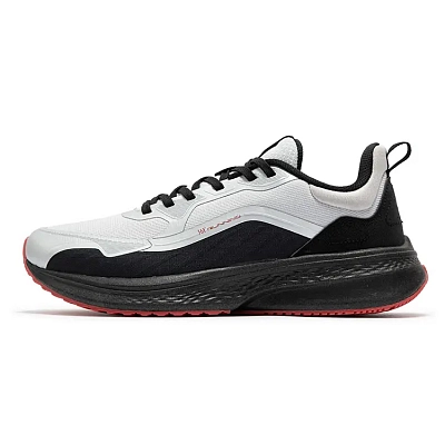 361° Anti-Slip Wear-Resistant Low-Top Casual Running Shoes Men's White Black