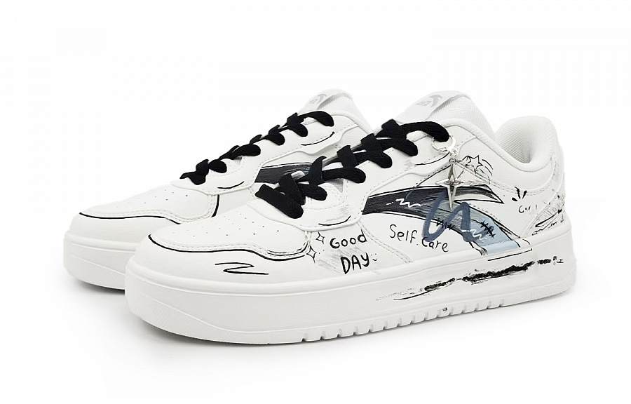 Anta Relaxed Abrasion Resistant Cushioning Low top Skateboard Shoes Unisex White купить в интернет-магазине Yoocart с быстрой доставкой по России.