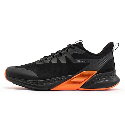 361° Volcano Rainproof Series Running Shoes Men's Low top Obsidian Black/Crimson Orange