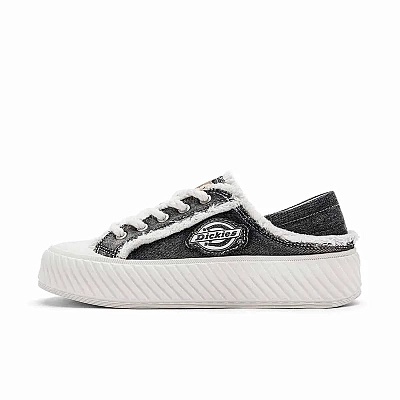 Dickies Low Top Skateboard Shoes Unisex Washed Black