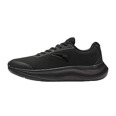 Anta Cushioning, Abrasion Resistant, And Waterproof Low top Casual Running Shoes Women's Black