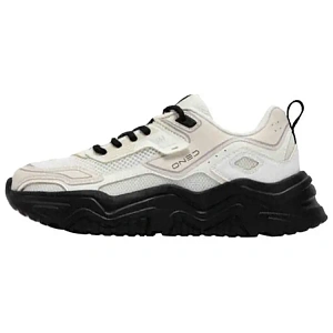 361° Ice Cream Anti-Slip Wear-Resistant Low-Top Casual Shoes Women's White Black