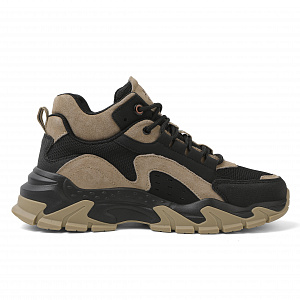 JEEP SPIRIT Mid Top Outdoor Shoes Men's Black Brown 1 4149322