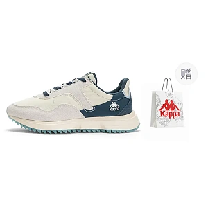 Kappa Anti-Slip Wear-Resistant Low-Top Casual Shoes Unisex Ecru