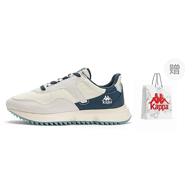 Kappa Anti-Slip Wear-Resistant Low-Top Casual Shoes Unisex Ecru