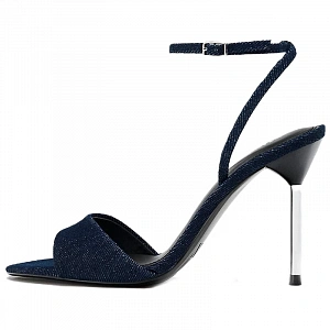ZARA One Strap Sandals 11cm Women's Blue