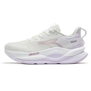 361° Fiery Red 5 Anti Slip And Wear Resistant Breathable Low Top Casual Running Shoes Women's White Purple