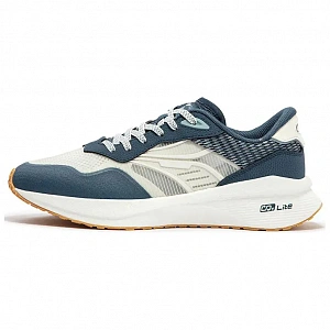 361° Abrasion Resistant Breathable Slip Resistant Low Top Running Shoes Men's White Blue