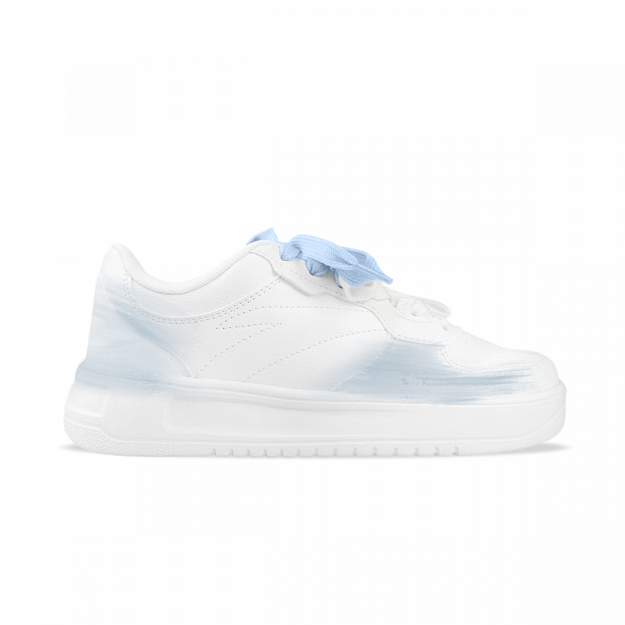 Anta Relaxed Coverage Slip Resistant And Abrasion Resistant Low top Skateboard Shoes Women's White Blue Yellow купить в интернет-магазине Yoocart с быстрой доставкой по России.