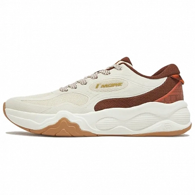 361° Breathable And Lightweight Low Top Casual Shoes Men's White Brown