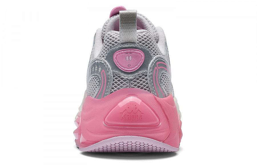 BARBAPAPA x Kappa Abrasion Resistant Low Top Casual Running Shoes Women's Cool Gray Silver Pink Peony купить в интернет-магазине Yoocart с быстрой доставкой по России.