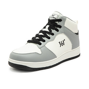 361° Air Force One Thermal Slip Resistant And Abrasion Resistant High top Skateboard Shoes Men's White Gray 1 4149944