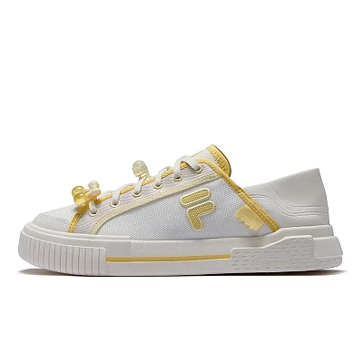 FILA FUSION Wallride Mules Low Top Skateboard Shoes Women's Yellow White