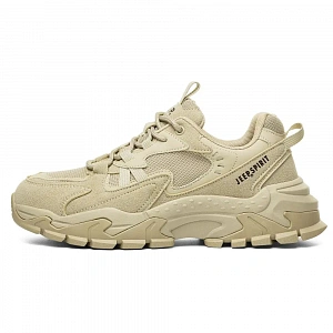 JEEP SPIRIT Low Top Chunky Sneakers Men's Light Sandy